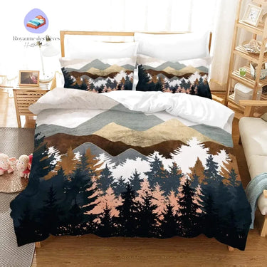 Housse de Couette Montagne 200x200